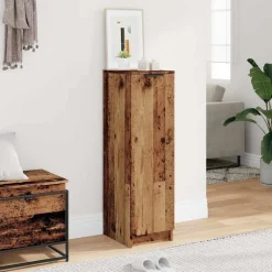 Produits Ménagers-vidaXL Armoire à chaussures 29,5x35x100,5cm bois ingénierie Vieux bois