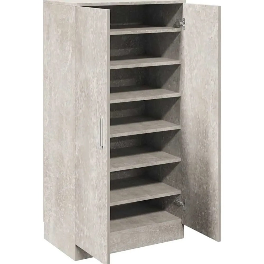 vidaXL Armoire à chaussures 55x35x108 cm Bois d'ingénierie