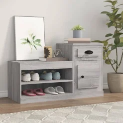 vidaXL Armoire à chaussures 100x42x60 cm bois d'ingénierie