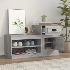 vidaXL Armoire à chaussures 100x42x60 cm bois d'ingénierie