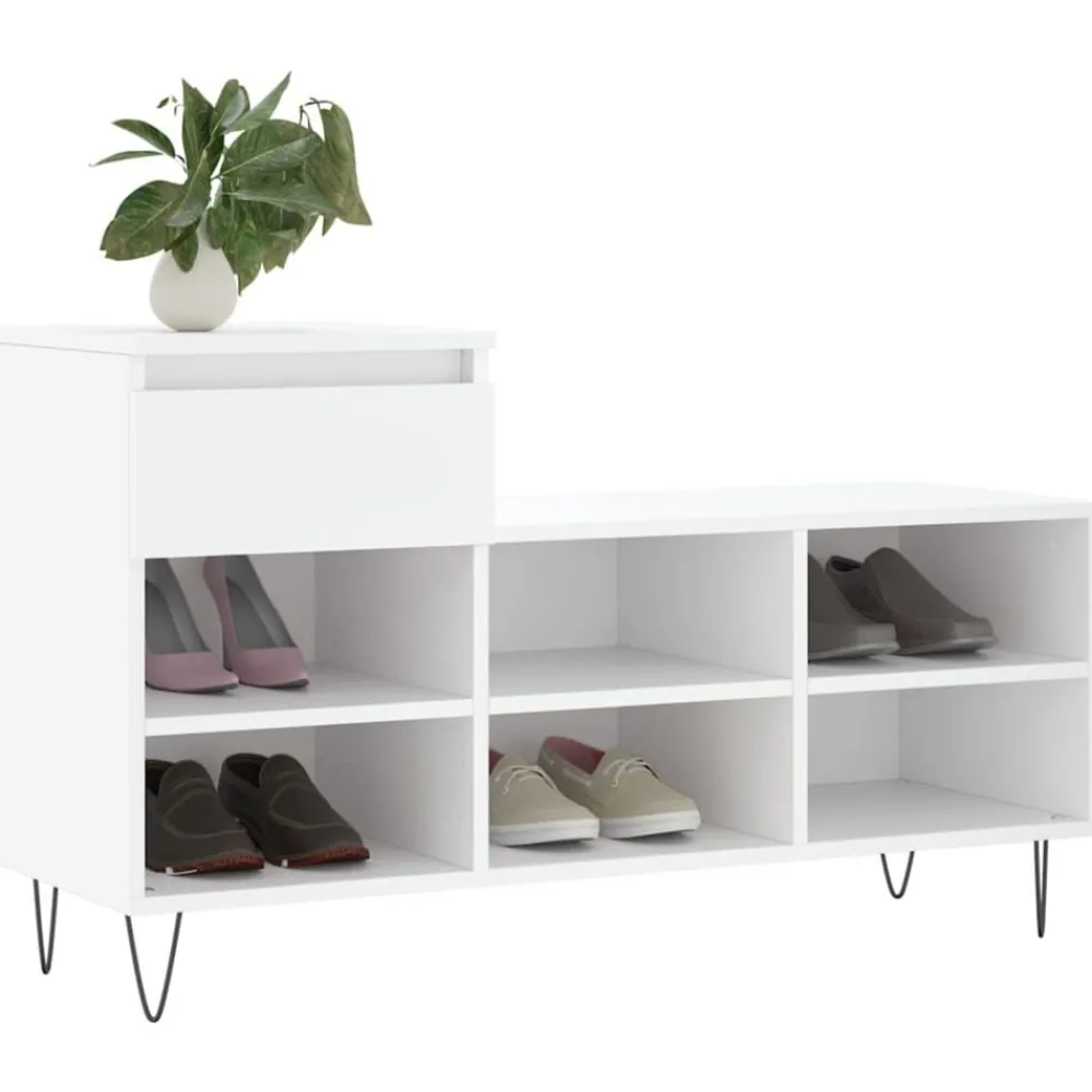 vidaXL Armoire à chaussures 102x36x60 cm Bois d'ingénierie