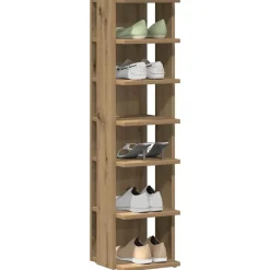 vidaXL Armoire à chaussures chêne artisanal bois d'ingénierie