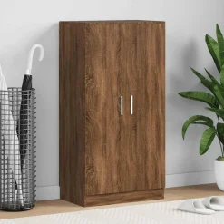 Produits Ménagers-vidaXL Armoire à chaussures Chêne marron 55x35x108cm Bois d'ingénierie Ch&ecirc;ne marron