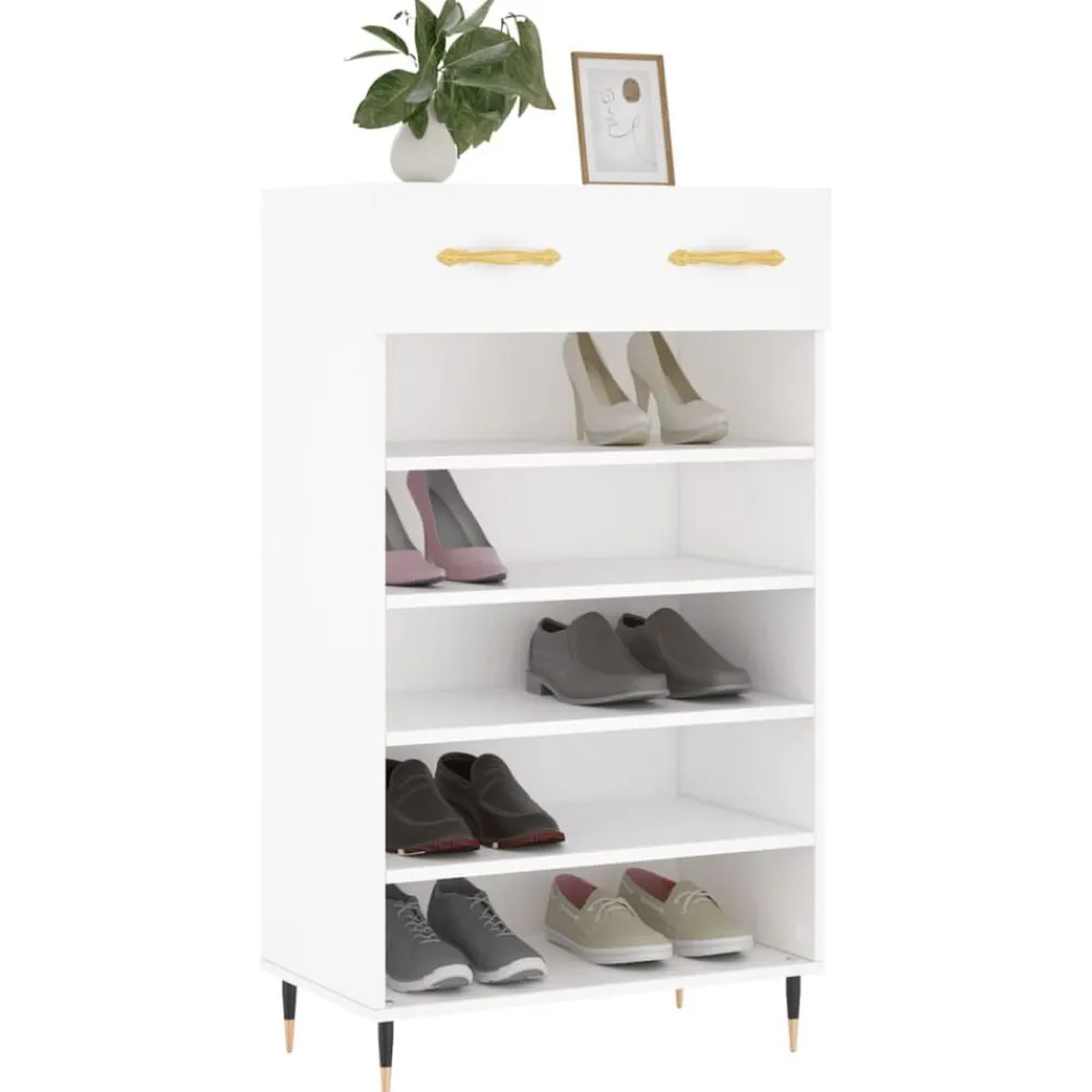vidaXL Armoire à chaussures 60x35x105 cm bois d'ingénierie