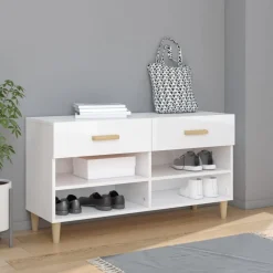 vidaXL Armoire à chaussure 102x35x55 cm Bois ingénierie