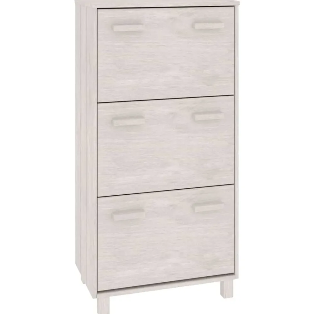 vidaXL Armoire à chaussures HAMAR 59,5x35x117 cm Bois de pin