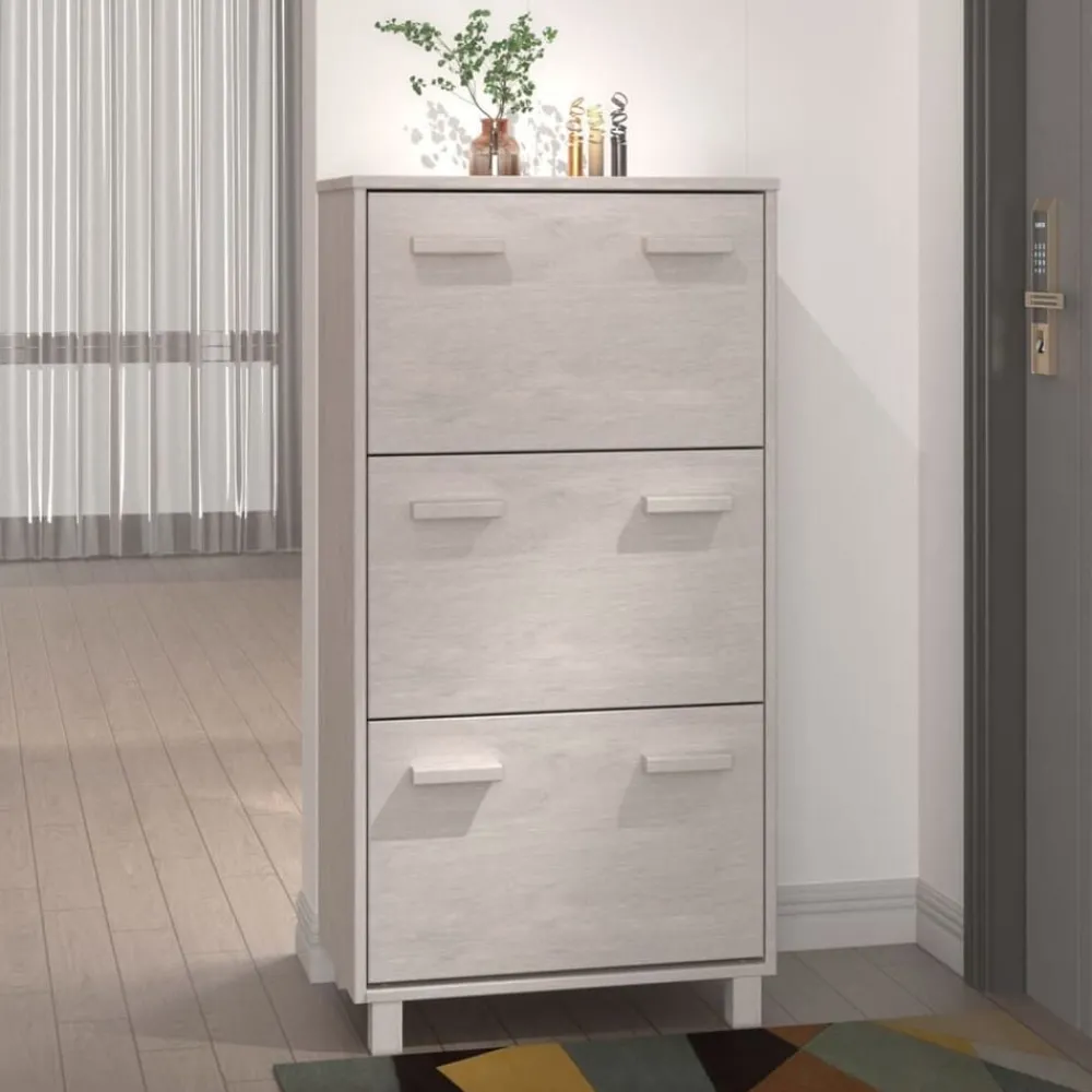 vidaXL Armoire à chaussures HAMAR 59,5x35x117 cm Bois de pin