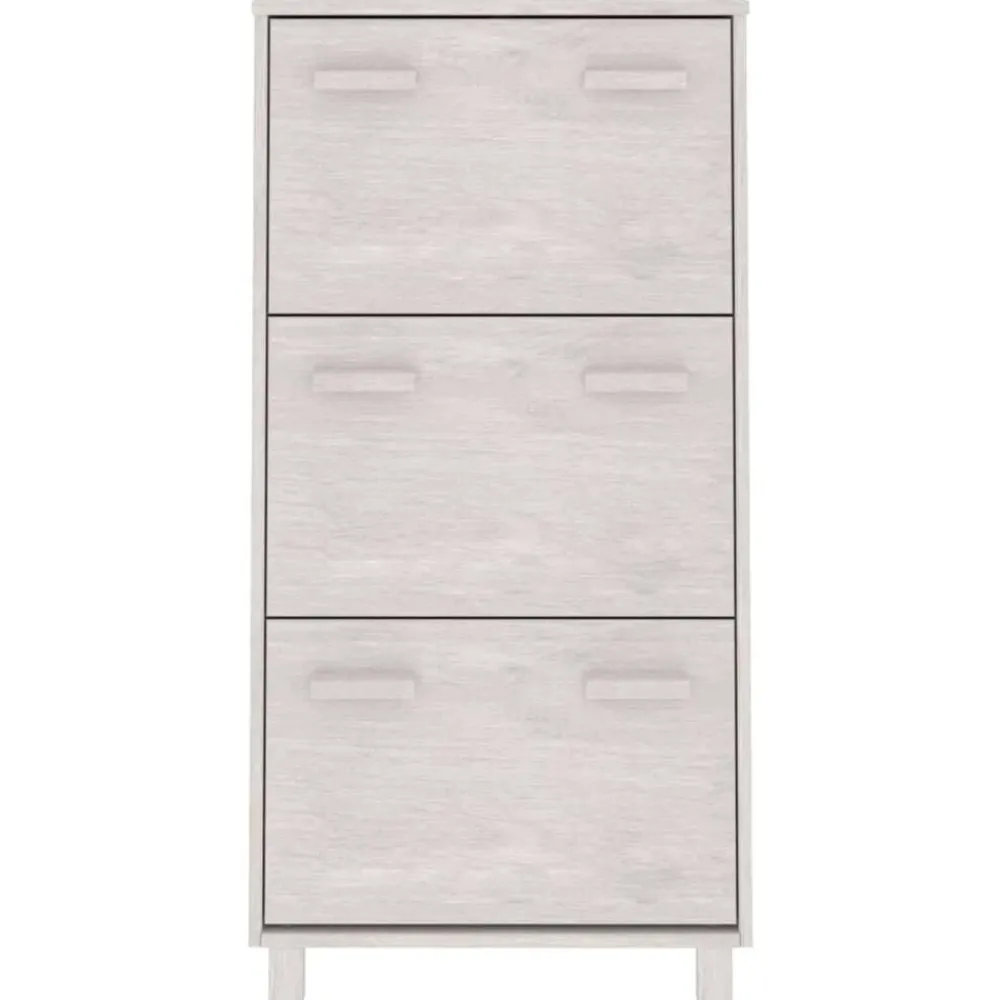 vidaXL Armoire à chaussures HAMAR 59,5x35x117 cm Bois de pin