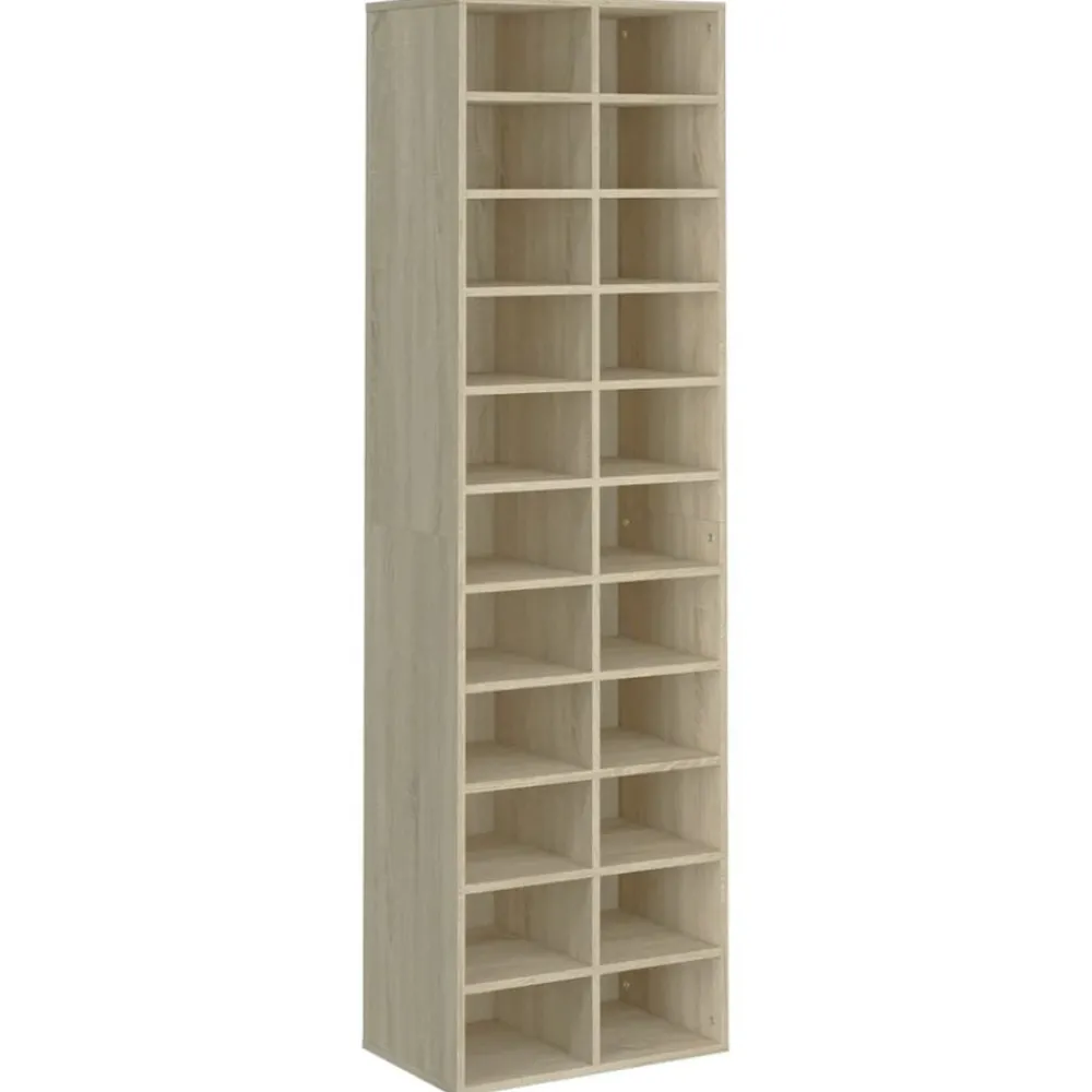 vidaXL Armoire à chaussures chêne sonoma 54x34x183cm bois d'ingénierie