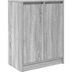 Produits Ménagers-vidaXL Armoire à chaussures 57x34x76 cm bois d'ingénierie Sonoma gris
