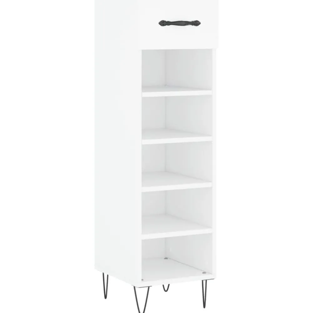 vidaXL Armoire à chaussures 30x35x105 cm bois d'ingénierie