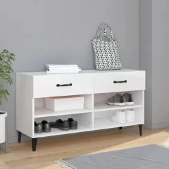vidaXL Armoire à chaussure 102x35x55 cm Bois ingénierie