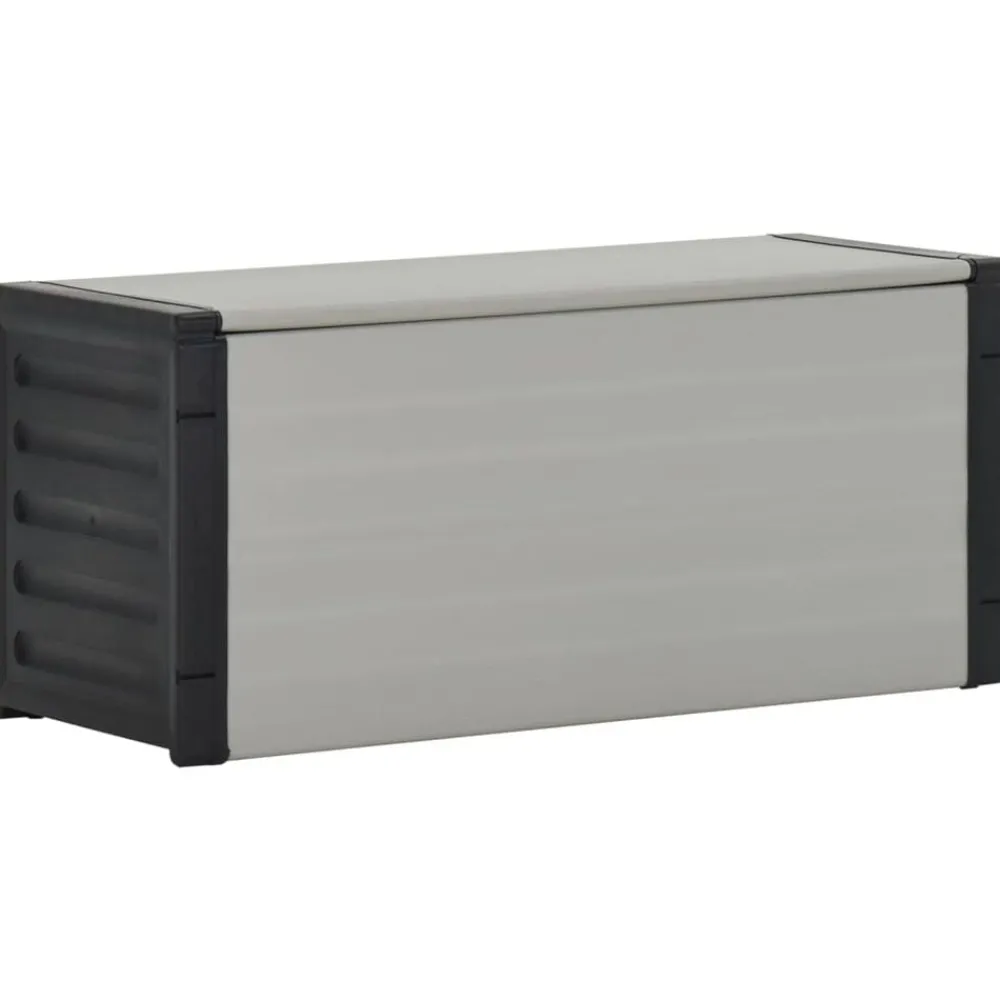 Produits Ménagers-vidaXL Armoire à déchets de jardin Gris 85x34x40 cm