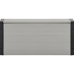Produits Ménagers-vidaXL Armoire à déchets de jardin Gris 85x34x40 cm
