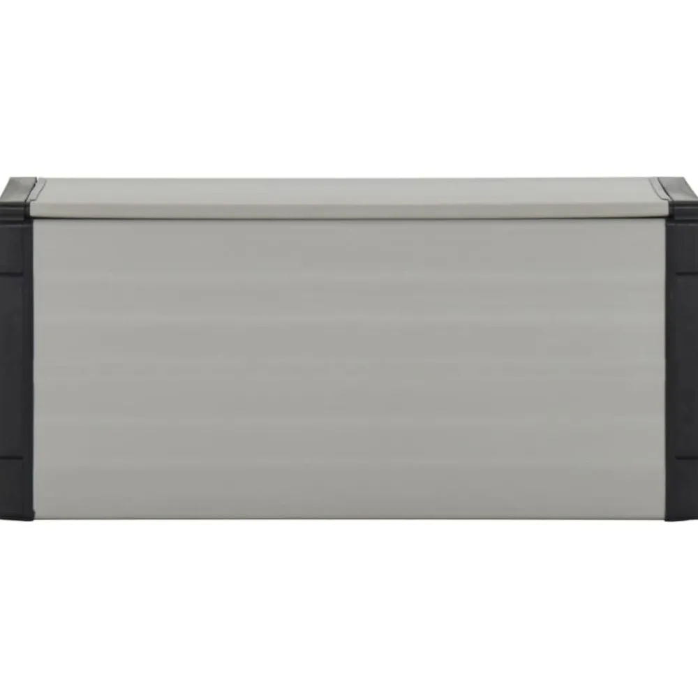 Produits Ménagers-vidaXL Armoire à déchets de jardin Gris 85x34x40 cm