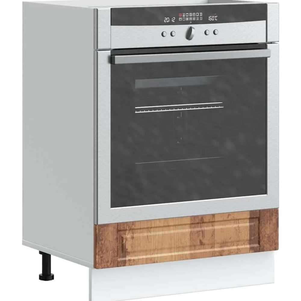 vidaXL Armoire à four Porto vieux bois bois d'ingénierie