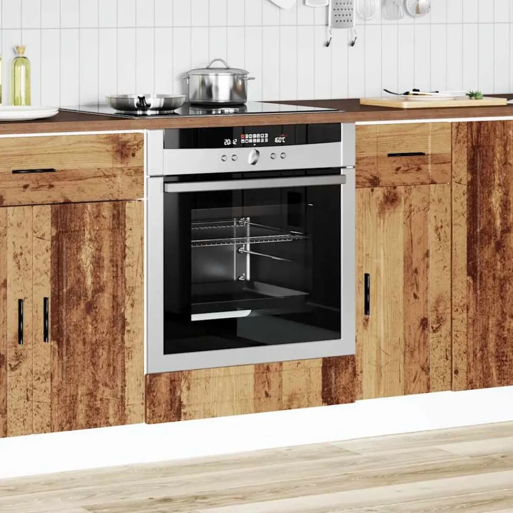 vidaXL Armoire à four Porto vieux bois bois d'ingénierie