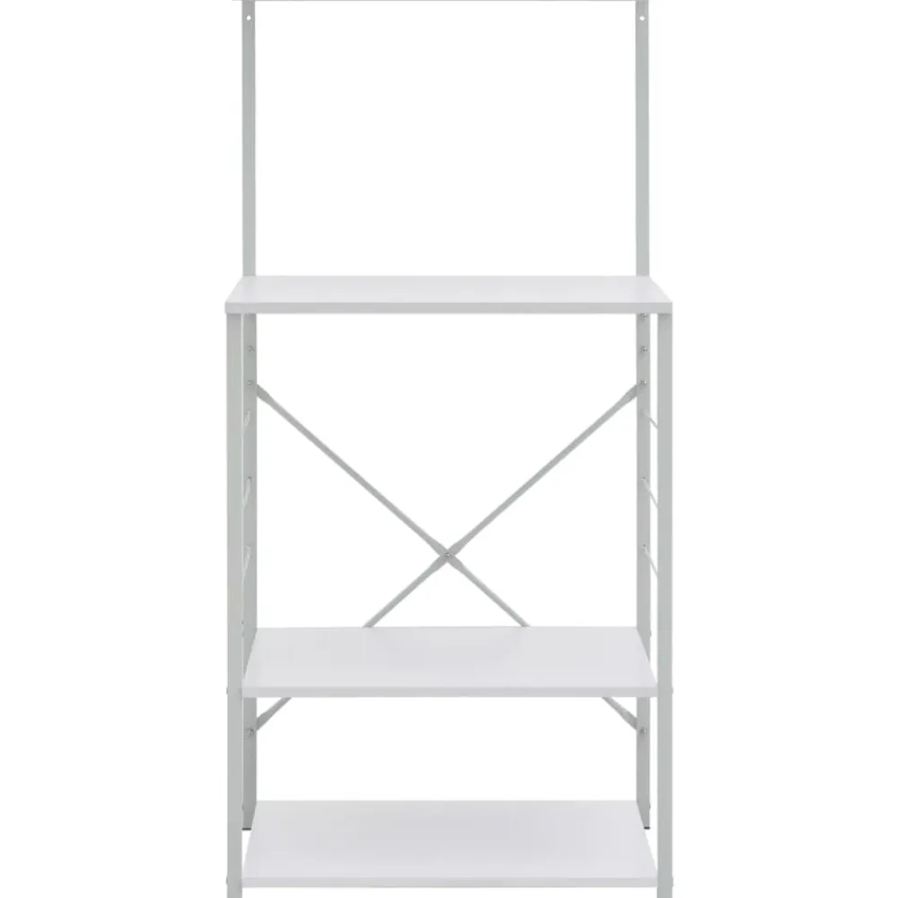 Arts De La Table & Arts Culinaires-vidaXL Armoire à micro-ondes 60x39,6x123 cm Bois d'ingénierie Blanc