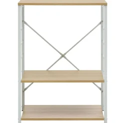 vidaXL Armoire à micro-ondes Blanc et chêne 60x39,6x79,5 cm