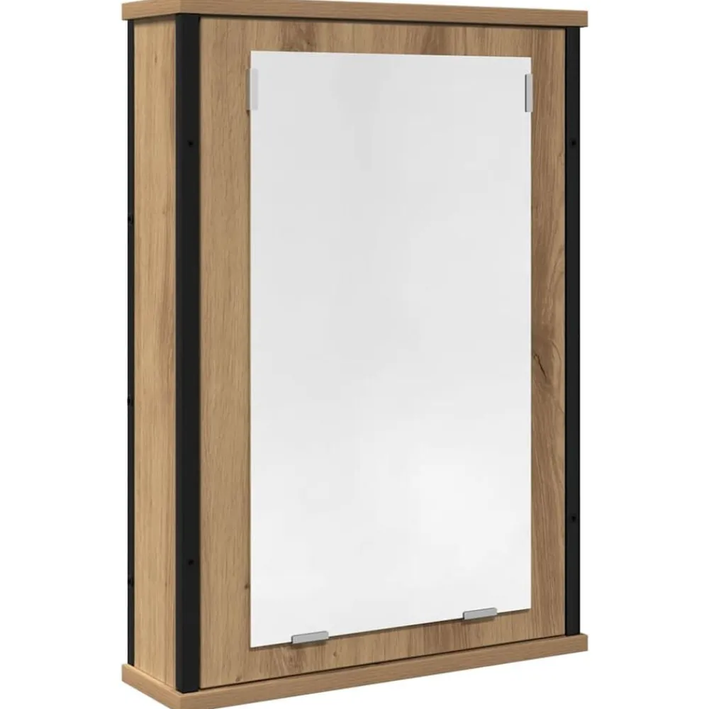 Armoires & Meubles De Rangement-vidaXL Armoire à miroir de salle de bain chêne artisanal 42x12x60 cm chêne artisanal