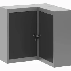 vidaXL Armoire à outils avec étagère et gris 55 x 55 x 55 cm