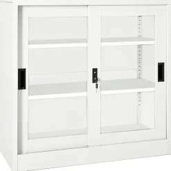 vidaXL Armoire à portes coulissantes 90x40x90 cm Acier