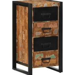 vidaXL Armoire à tiroir 40x40x75 cm bois de récupération