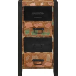 vidaXL Armoire à tiroir 40x40x75 cm bois de récupération
