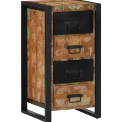 vidaXL Armoire à tiroir 40x40x75 cm bois de récupération