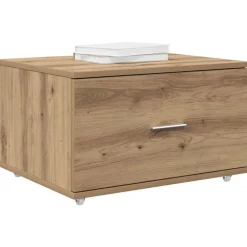 Armoires & Meubles De Rangement-vidaXL Armoire à tiroirs avec roue Chêne artisanal 55 x 45 x 31 cm chêne artisanal