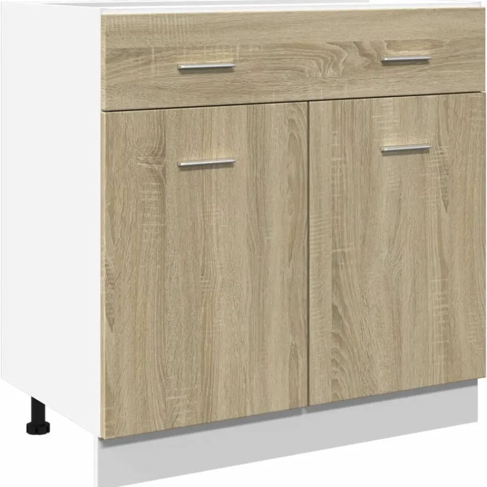 Armoires & Meubles De Rangement-vidaXL Armoire à tiroirs inférieure "Lyon" Chêne Sonoma 80 x 46 x 81,5 cm Bois d'ingénierie Chêne sonoma