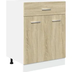 vidaXL Armoire à tiroirs "Lyon" Chêne Sonoma 60 x 46 x 81,5 cm Bois d'ingénierie