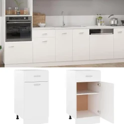 Armoires & Meubles De Rangement-vidaXL Armoire à tiroirs "Lyon" 40 x 46 x 81,5 cm Bois d'ingénierie Blanc