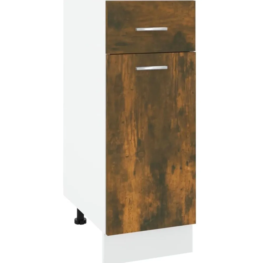Armoires & Meubles De Rangement-vidaXL Armoire à tiroirs "Lyon" Chêne fumé 30 x 46 x 81,5 cm Bois d'ingénierie Chêne fumé