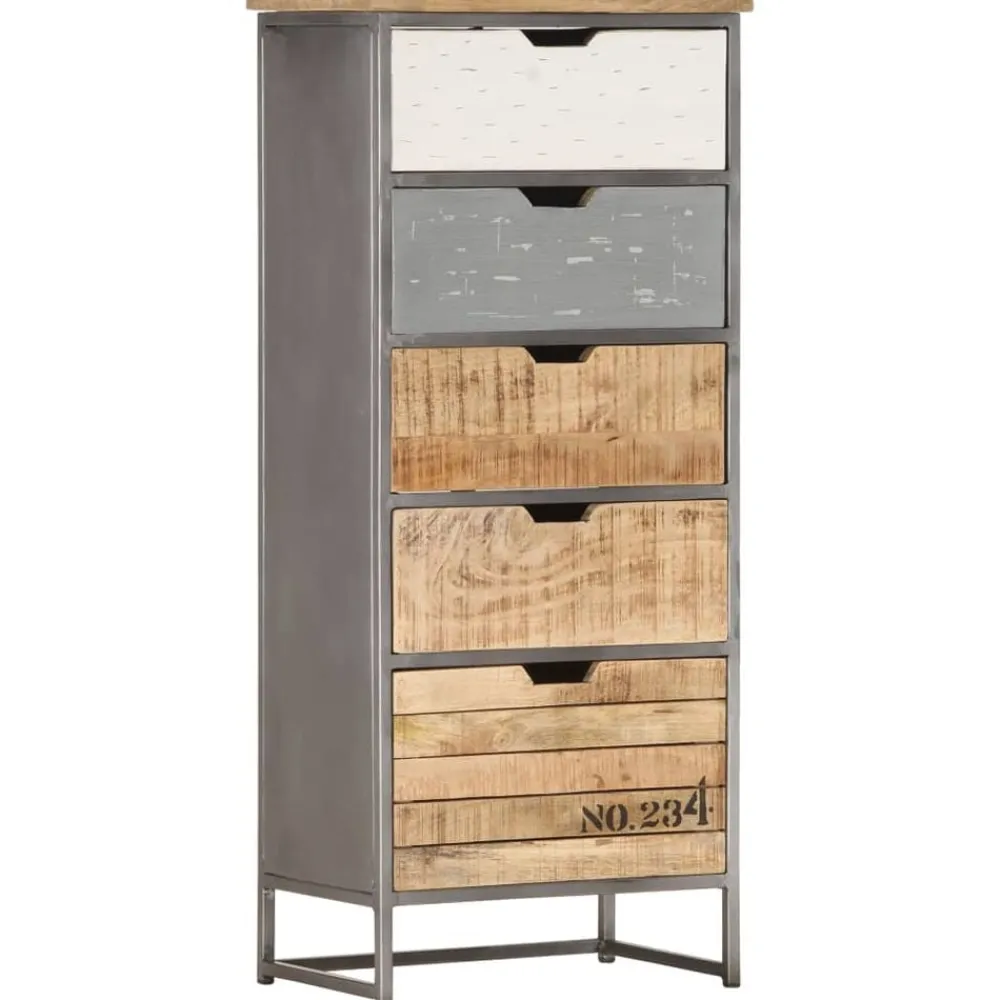 Armoires & Meubles De Rangement-vidaXL Armoire à tiroirs 45x30x105 cm Bois de manguier massif
