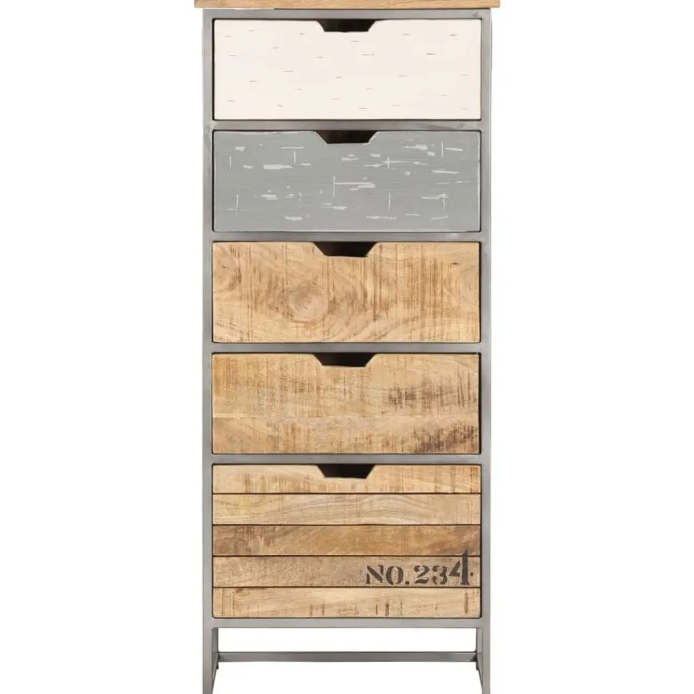 Armoires & Meubles De Rangement-vidaXL Armoire à tiroirs 45x30x105 cm Bois de manguier massif