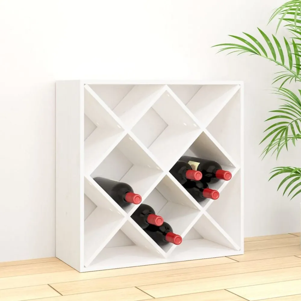 vidaXL Armoire à vin 62x25x62 cm Bois de pin massif