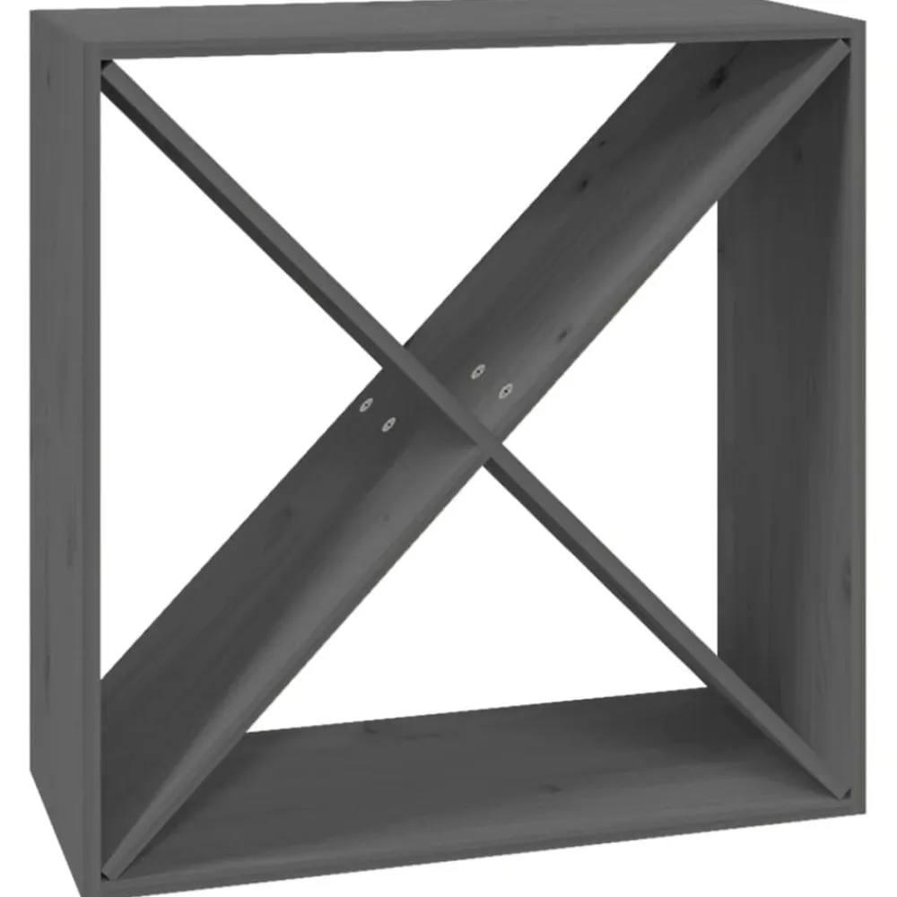 Armoires & Meubles De Rangement-vidaXL Armoire à vin 62x25x62 cm Bois de pin massif Gris