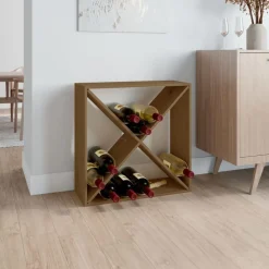Armoires & Meubles De Rangement-vidaXL Armoire à vin 62x25x62 cm Bois de pin massif marron miel