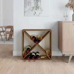 Armoires & Meubles De Rangement-vidaXL Armoire à vin 62x25x62 cm Bois de pin massif marron miel
