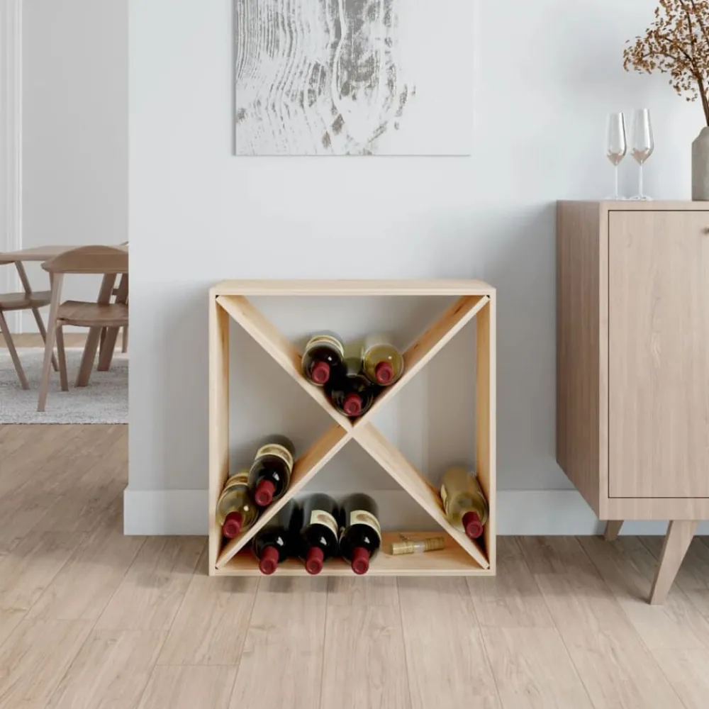 Armoires & Meubles De Rangement-vidaXL Armoire à vin 62x25x62 cm Bois de pin massif Naturel
