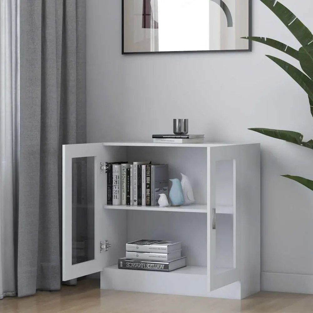 vidaXL Armoire à vitrine 82,5x30,5x80 cm Bois d'ingénierie