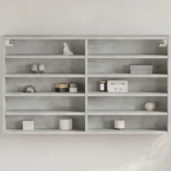 vidaXL Armoire à vitrine 100x15x58 cm bois d'ingénierie