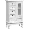 Armoires & Meubles De Rangement-vidaXL Armoire avec 5 tiroirs et 2 étagères Blanc