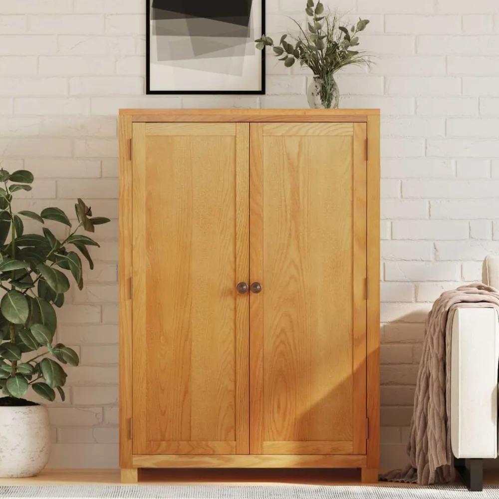 vidaXL Armoire avec stockage avec porte Marron Bois d'ingénierie