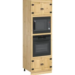 vidaXL Armoire avec étagère SKI Brun Miel 66 x 58 x 207 cm Pin massif