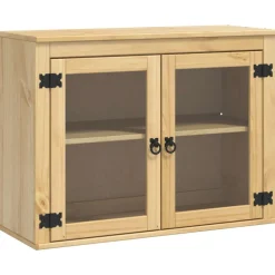 vidaXL Armoire avec étagère SKI Brun Miel 60 x 32 x 40 cm Pin massif