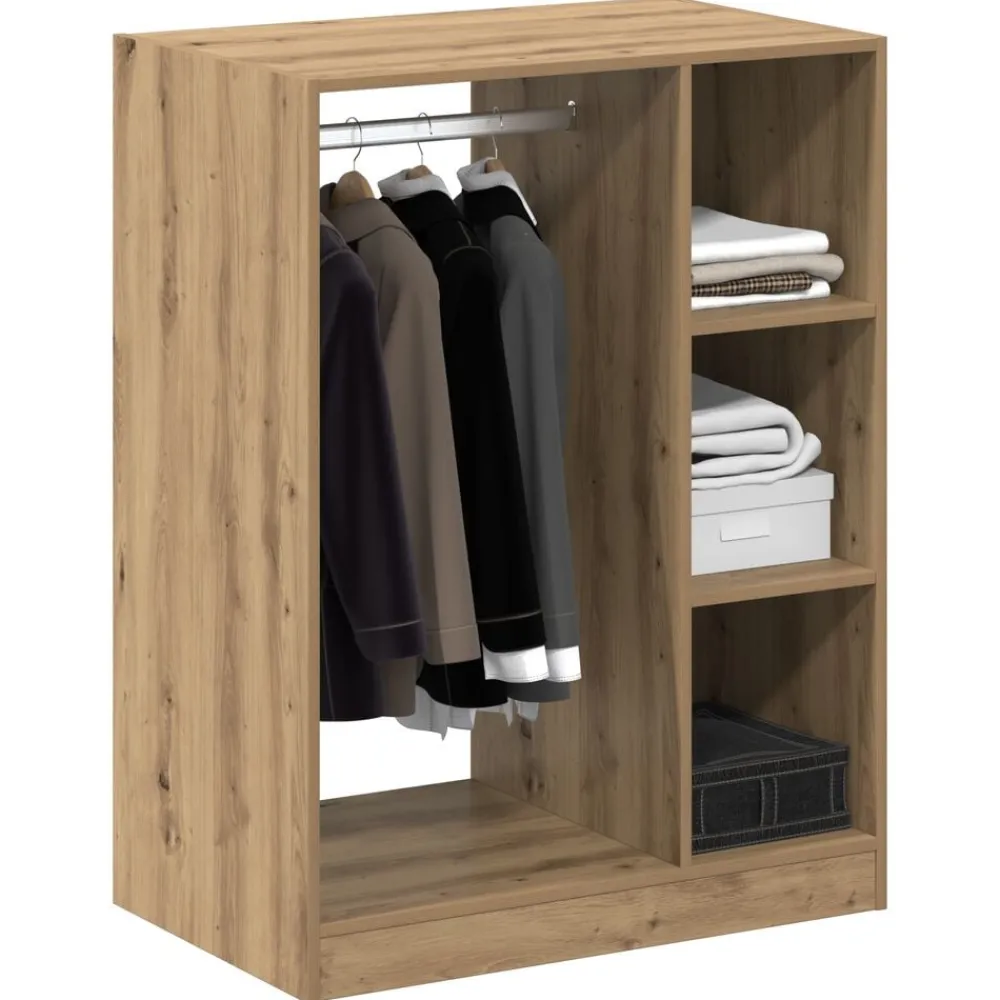 Produits Ménagers-vidaXL Armoire avec étagère Chêne artisanal 77 x 48 x 102 cm Chêne artisanal