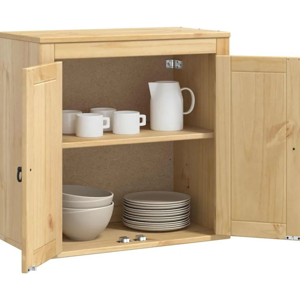 Armoires & Meubles De Rangement-vidaXL Armoire avec étagère SKI Brun Miel 60 x 32 x 40 cm Pin massif