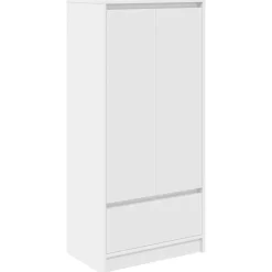 Armoires & Meubles De Rangement-vidaXL Armoire avec tiroir 55,5x34x119,5 cm bois d'ingénierie Blanc